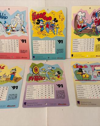 Calendario Topolino 1991