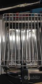 Griglia elettrica Mulazzani larem in acciaio vinta