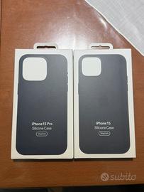 Cover Magsafe in Silicone nera Iphone 15 / 15 pro