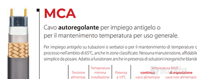 99 metri di cavo scaldante Raytech modello MCA8