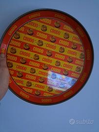 vassoio vintage Crodo in metallo anni '70/80'