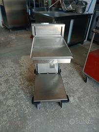 carrello acciaio inox porta vassoi catering mensa