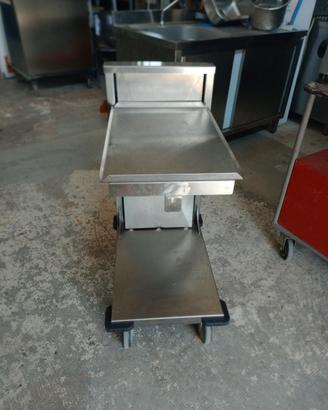 carrello acciaio inox porta vassoi catering mensa
