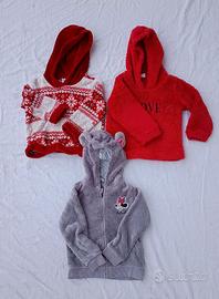 Tre felpe bambina 2 anni 24 mesi - per primavera