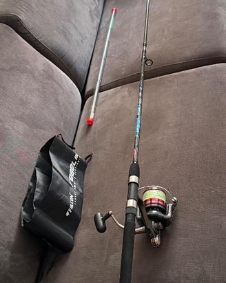 Canna falcon più mulinello daiwa