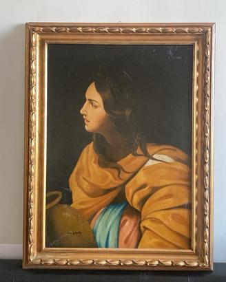 Dipinto okio su tela Ancella Luca De Santis