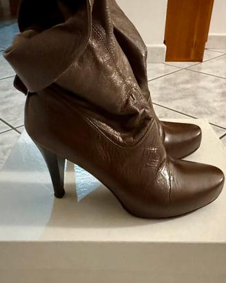 Scarpe Donna Stivali Alti Tacco Chiarini 37 Buone