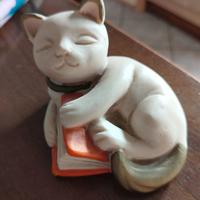 GATTO CON LIBRO