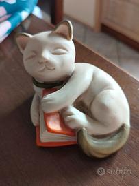 GATTO CON LIBRO