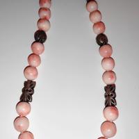 Collana corallo rosa Deep Sea con inserti argento 