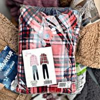 pigiama uomo scozzeze con pantofole