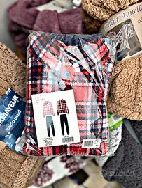 pigiama uomo scozzeze con pantofole