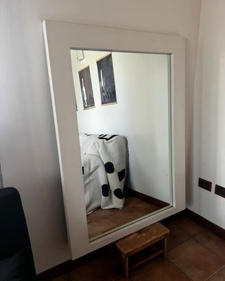 specchio, grande con cornice in legno
