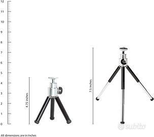 Mini treppiede tripod cavalletto acciaio