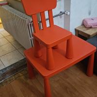 tavolino più sedia ikea