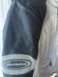 Giacca estiva moto Donna rinforzi fibra carbonio