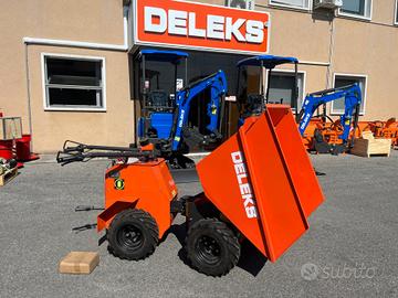 Motocarriola 100% elettrica dumper 4x4, rib idraul
