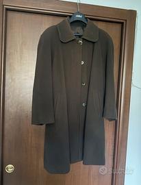 Elegante cappotto in Pura Lana marrone