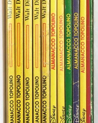 Almanacco TOPOLINO. Lotto 11 copie. Anni 1976-1984