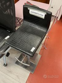 Sgabello regolabile stampa coccodrillo