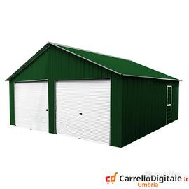 Box cantiere 664x721 due saracinesche verde scuro