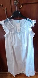 Camicia notte crep di cotone