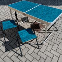 Tavolo pieghevole Decathlon + 4 sgabelli – perfett