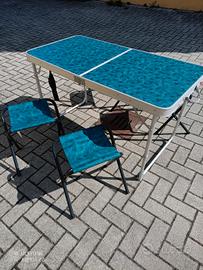 Tavolo pieghevole Decathlon + 4 sgabelli – perfett