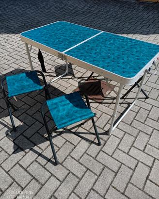 Tavolo pieghevole Decathlon + 4 sgabelli – perfett