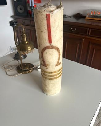 Grande cero pasquale d’epoca - candela liturgica
