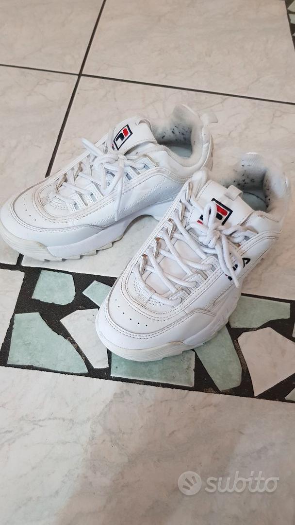 Fila disruptor uomo on sale bianche