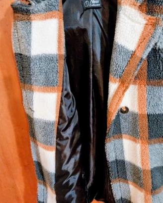 cappotto a quadri donna