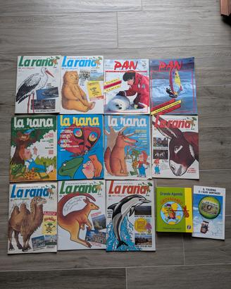 Riviste Touring club ragazzi La Rana e Pan +agenda