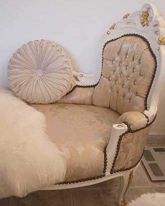 Poltrona Barocco Luxury con Cristalli