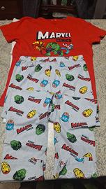 PIGIAMA MARVEL/COMICS - 3 PEZZI - 10/11 ANNI CM146