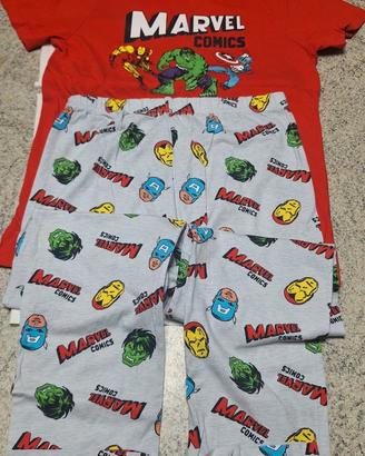 PIGIAMA MARVEL/COMICS - 3 PEZZI - 10/11 ANNI CM146