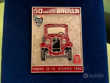 TARGA COMMEMORATIVA BALILLA ASI 1982