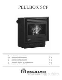 Inserto a pellet Edilkamin Pellbox Scf + cornice