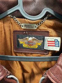 Giubbotto  in pelle vintage Harley davidson