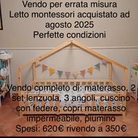 Letto montessori completo