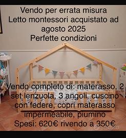 Letto montessori completo