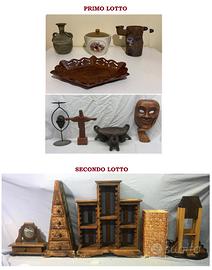 Lotto portacandela maschera vassoio vaso lampada