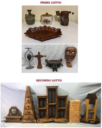 Lotto portacandela maschera vassoio vaso lampada