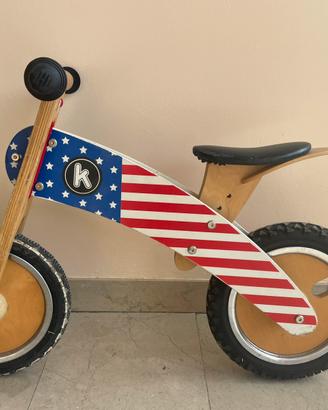bici senza pedali in legno Kurve