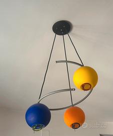 lampadario e lumi in vetro di murano