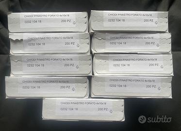 Chiodi con collare extralargo in acciaio temperato