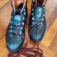 Scarponi trekking montagna in pelle vintage 