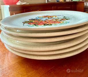 6 piatti da pizza ceramica Ternana