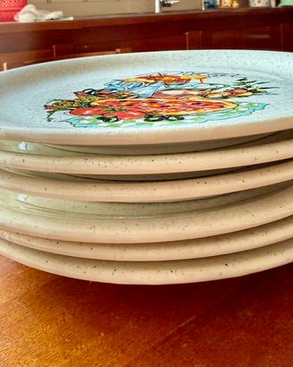 6 piatti da pizza ceramica Ternana