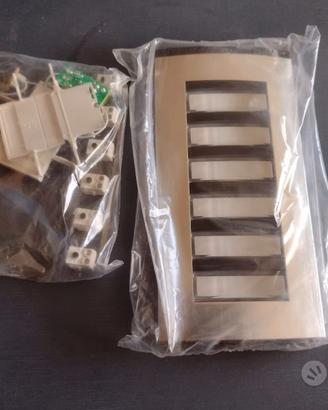 Placca 6 pulsanti targa hpp/6 st